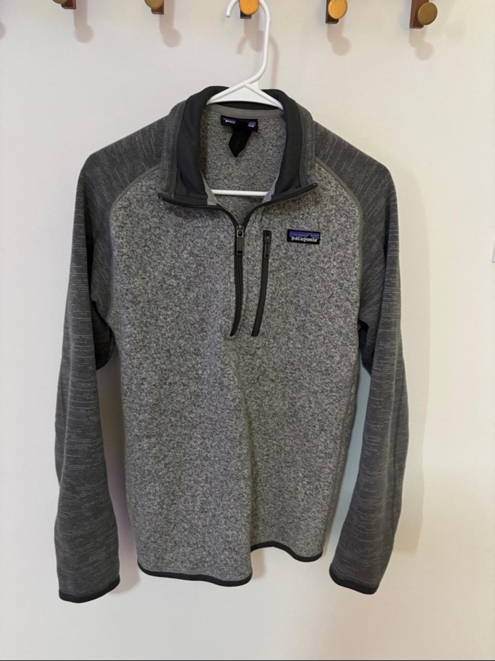 Patagonia unisex Heather Gray Half-Zip Fleece Pullover